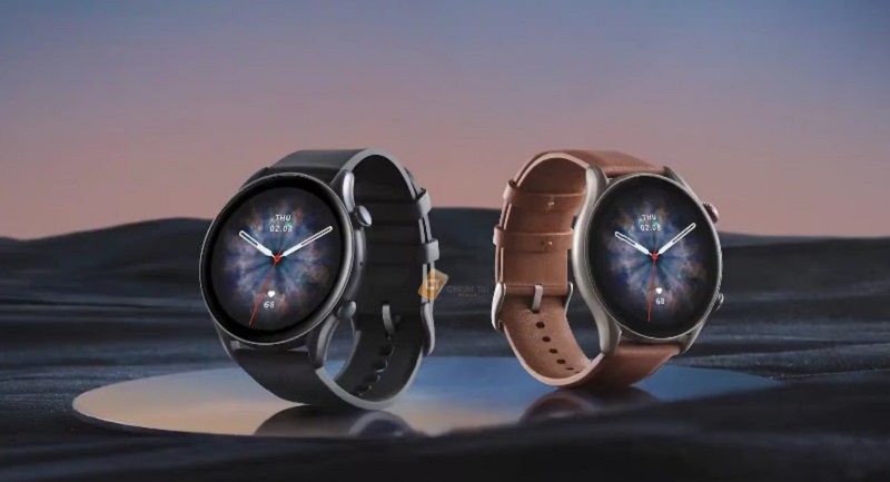 Đồng hồ th&ocirc;ng minh Amazfit GTR 3 PRO sở hữu 2 phi&ecirc;n bản m&agrave;u d&acirc;y l&agrave; d&acirc;y da n&acirc;u v&agrave; d&acirc;y silicon đen